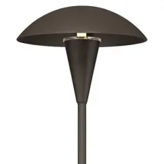John Timberland Large Mushroom Bronze Finish LED Landscape Path Lights - Set of 4