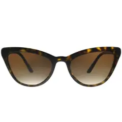 Prada Catwalk PR 01VS 2AU6S1 Womens Cat-Eye Sunglasses Havana 56mm