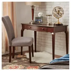 Muriel Wood Writing Desk with Drawers Inspire Q