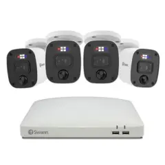 Swann DVR Security System, SWPRO Square Enforcer Bullet Camera, 84680 Hub, White