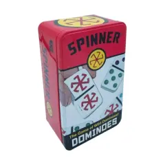 Spinner - The Game of Wild Dominoes! Board Game: Includes Storage Tin, Instructions, for 1-8 Players, Problem Solving