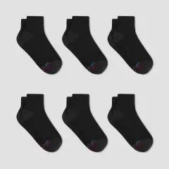 Hanes Premium Men's X-Temp Breathable Ankle Socks 6pk - 6-12