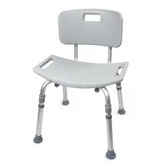 McKesson Bath Bench with Removable Back Shower Chair, 500 lbs. Capacity, 1 Count