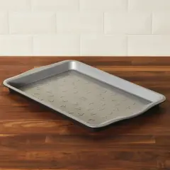 Farberware Disney Bake with Mickey 10"x15" Nonstick Cookie Pan Black: Steel Baking Sheet, Rectangle, Dishwasher-Safe