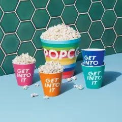 5pc Melamine Popcorn Bowl Set - Tabitha Brown for Target: Multicolored Serving Bowls, Dishwasher-Safe, 4680ml Capacity