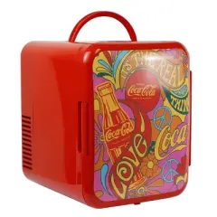 Coca-Cola Peace 1971 Series 4L Cooler/Warmer 12V DC 110V AC Mini Fridge