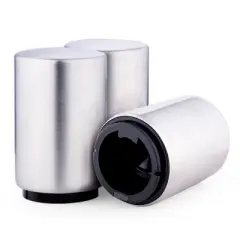 Magnetic Automatic Bottle Cap Opener Stainless Steel Push Down Bottle Opener Kitchen Gadgets