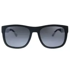Tommy Hilfiger TH 1556/S D51 Unisex Rectangle Sunglasses Black Blue 52mm