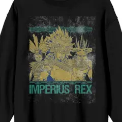 Black Panther Wakanda Forever Imperious Rex Namor Crew Neck Long Sleeve Men's Black Sweatshirt