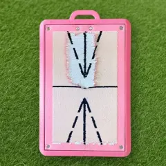 Birdie Golf Pro Training Mat &ndash; Blush Pink, Swing Path Tool, Indoor/Outdoor Use