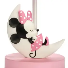 Lambs & Ivy Minnie Mouse Lamp with Shade - Includes CFL Light Bulb