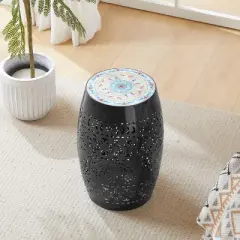 Christopher Knight Home Azalea Patio Iron and Tile Side Table