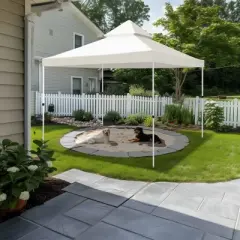 Yescom 8x8Ft 2-Tier Gazebo Top Replacement UV30+ for 2 Tier Outdoor Patio Canopy Cover Party Backyard Garden Ivory White