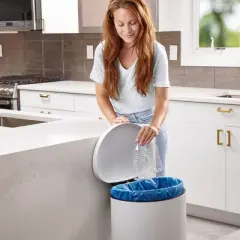 Plasticplace 30-40 Gallon Recycling Bags, Blue (100 Count)