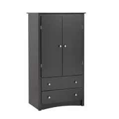 Clothing Armoire Black - Prepac