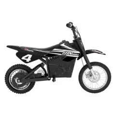 Razor MX650 Dirt Rocket High-Torque Electric Motocross Dirt Bike with Speeds up to 17 MPH for Uphill and Off-Road Conditions, Black