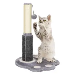 Tangkula 20.5" Tall Cat Scratching Pole with Sisal Rope & 2 Balls Claw Scratcher for Most Cats
