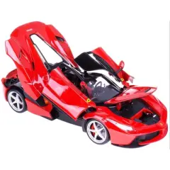 Ferrari LaFerrari F70 Red with Black Top "Signature Series" 1/18 Diecast Model Car by Bburago