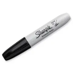 Sharpie Permanent Marker 5.3mm Chisel Tip Black Dozen 38201