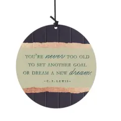 Dicksons Never Too Old Black and Green 35 Inch Aluminum Wind Chime Noisemaker