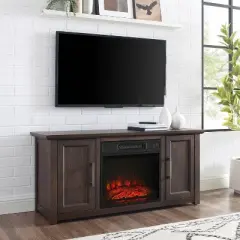 Camden Low Profile Fireplace TV Stand for TVs up to 50" - Crosley