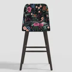 Geller Modern Counter Height Barstool in Botanical Grant Floral Ink - Threshold&trade;