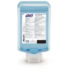 PURELL Antimicrobial Foaming Hand Soap Refill, For ES10 Dispensers, Fragrance-Free, 1,200 mL, 2/Carton