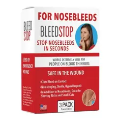 BleedStop Nosebleed Strips - 3pk