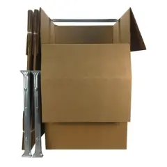 UBMOVE Pack of 3 Large Corrugated Wardrobe Moving Boxes 24" x 24" x40"
