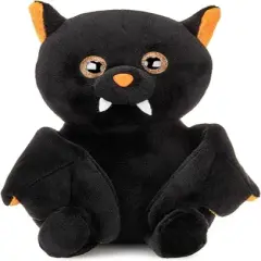 Bearington Echo Plush Stuffed Animal Halloween Black Bat, 7.5 inches
