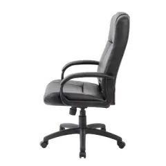 Caressoft Executive High Back Chair Black - Boss Office Products