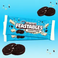 Feastables MrBeast Cookies and Cream Chocolate Bar - 60g