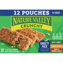 Nature Valley Crunchy Bars Variety Pack - 17.88oz/ 12ct