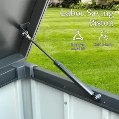 Syemin Deck Boxes, 150 GAL Garden Large Patio Storage, for Furniture, Outside Cushions and Garden Tools, ，Black, 49.41"*29.57"*27.95"