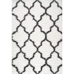 Marrakesh Shag Trellis Area Rug - JONATHAN Y 