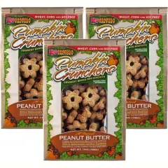 (3 Pack) Pumpkin Crunchers Dog Treat Peanut Butter and Banana, 14 Ounces each