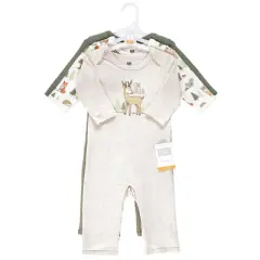 Hudson Baby Infant Boy Cotton Coveralls, Forest Animals