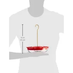 Aspects Red/Clear HummZinger HighView Hanging Hummingbird Feeder - 12 Oz