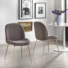 Set of 2 Shaun Upholstered Modern Dining Chairs - Lifestorey