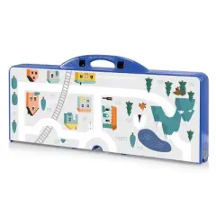 Picnic Time Folding Play Town Picnic Table - Blue