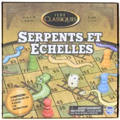 The Canadian Group Classic Games Wood Snakes & Ladders Set