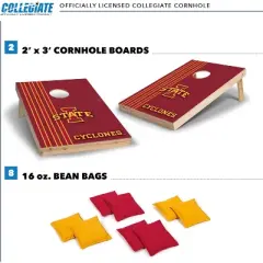 NCAA Iowa State Cyclones 2'x3' Wood Cornhole Set