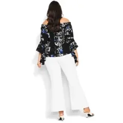 Women's Plus Size Mabel Top  - Caged In | CITY CHIC