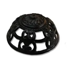 Cast Iron Oil Lamp Bowl for Wall Lamps 5.25 in Inside Diameter Bracket Not Included