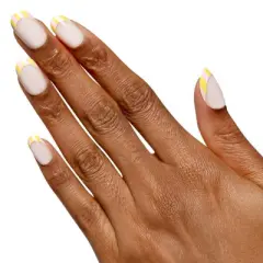 Olive & June Press-On Fake Nails - S Round - Summer Stripe French - 42ct