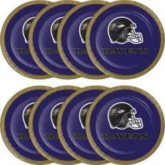 24ct Baltimore Ravens Football Dessert Plates
