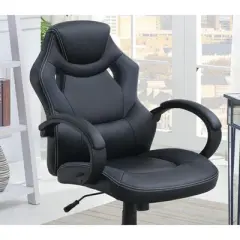 PAGED High Back Office Chair Adjustable Height Gaming Chair with Plush Cushion Seat Back for Living Room, Home Office