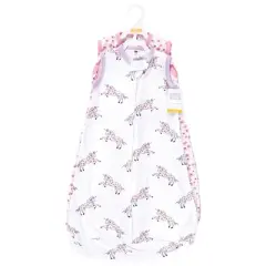 Hudson Baby Infant Girl Cotton Long-Sleeve Wearable Sleeping Bag, Sack, Blanket, Floral Unicorn Sleeveless