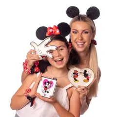 Disney Mickey Mouse and Minnie Mouse Ceramic Heart Trinket Tray Jewelry Ring Holder Gift Dish