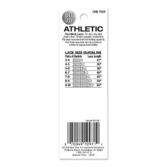 Shoe Gear Flat Athletic Shoe Laces - Black 54"